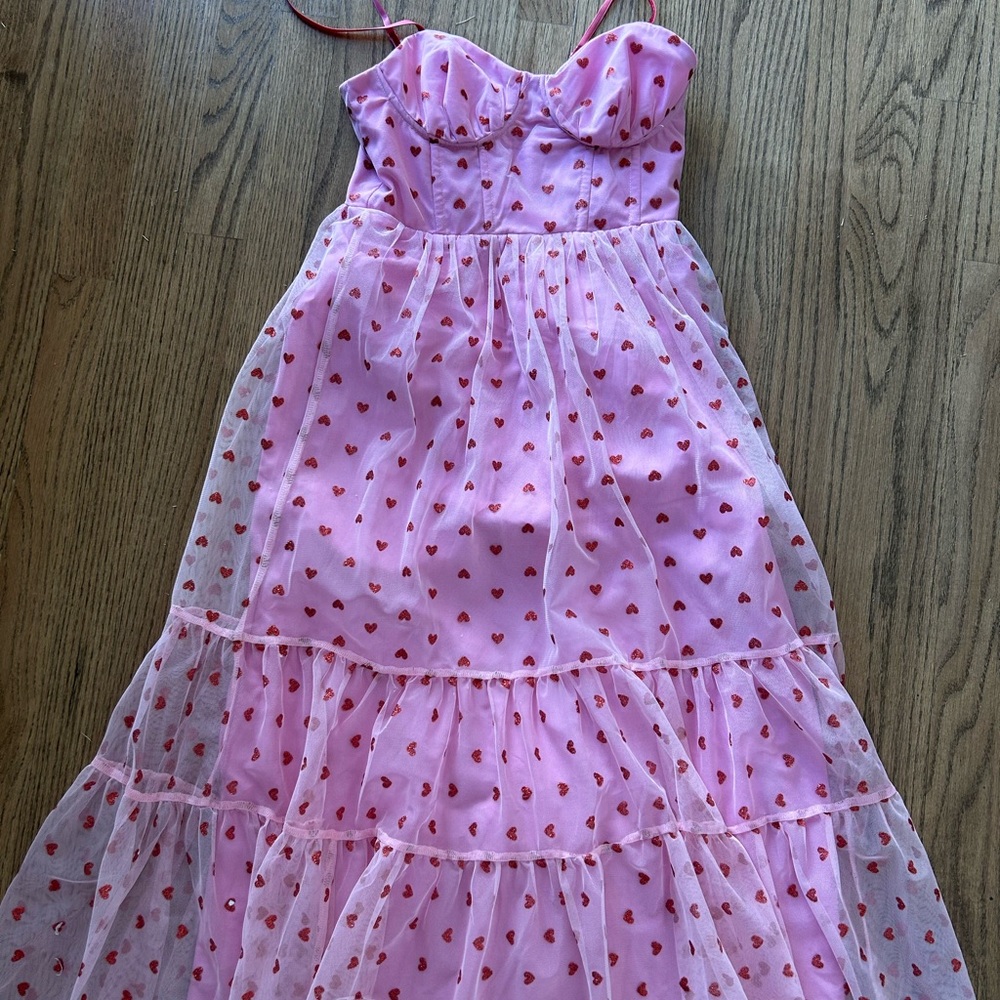 Betsy Johnson Pink Heart dress